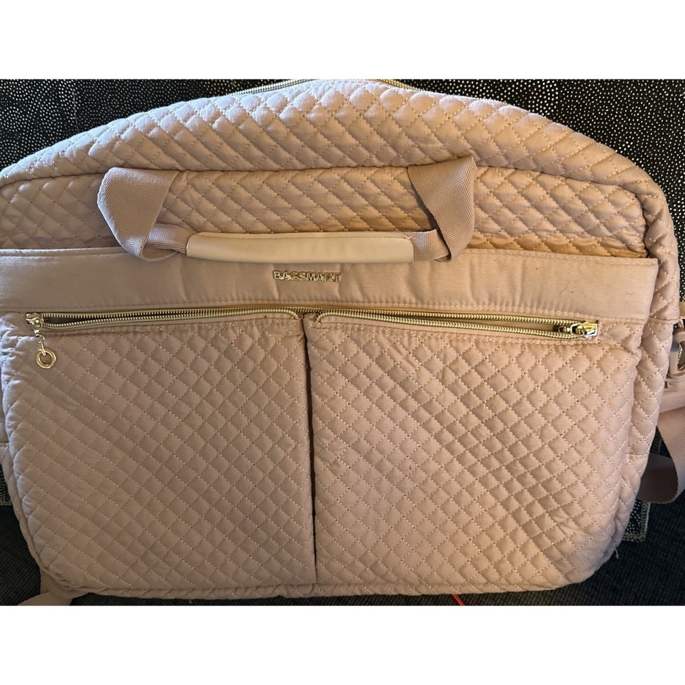 Bagsmart Women Sport Pink Travel Duffle Laptop bag . Used